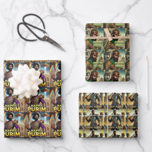 Warrior Wrapping Paper Sheets (Style 2)