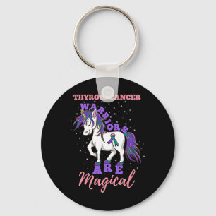 Warriors Are Magical Thyroid cancer Awareness  Key Ring