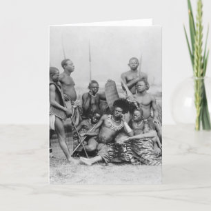 Warriors, Belgian Congo, 1894 Card