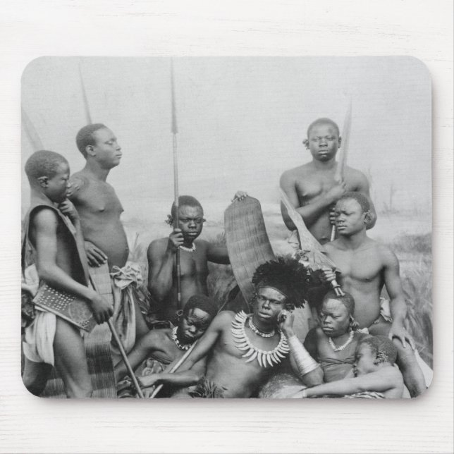 Warriors, Belgian Congo, 1894 Mouse Pad (Front)