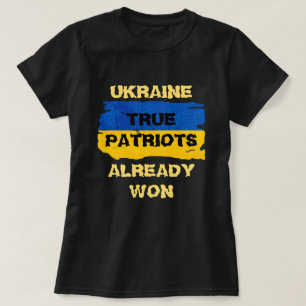 Warriors Blue and  Yellow Ukraine Flag   T-Shirt