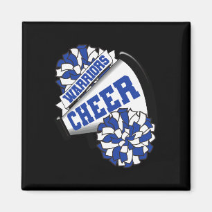 Warriors Cheer Ck To School Cheerleading Spirit B Magnet