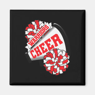 Warriors Cheer Ck To School Cheerleading Spirit R Magnet