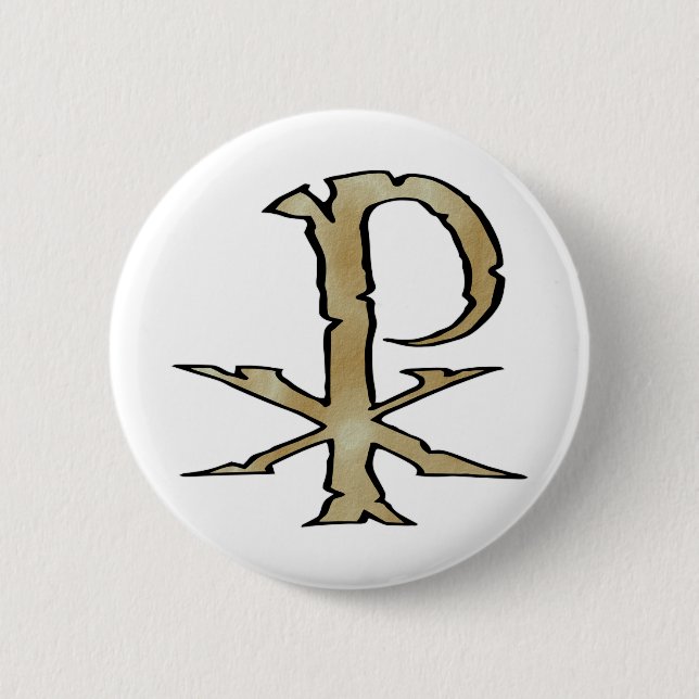 Warriors Cross 6 Cm Round Badge (Front)