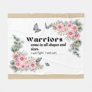 Warriors Fleece Blanket - Cancer Awareness