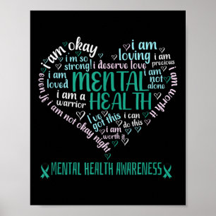 Warriors Green Support Squads Mentals Health Aware Poster