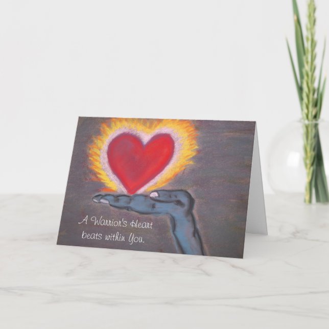 Warrior's Heart greeting card (Front)