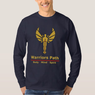 Warriors Path - Peaceful Warrior Blue Long Sleve T-Shirt