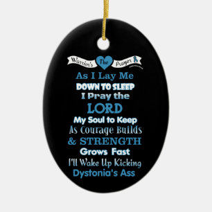Warrior's Prayer...Dystonia Ceramic Ornament