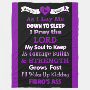 Warrior's Prayer...Fibro Fleece Blanket