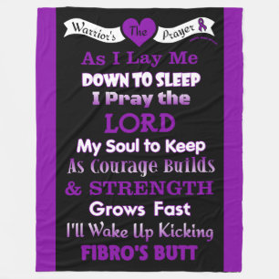 Warrior's Prayer...Fibro Fleece Blanket