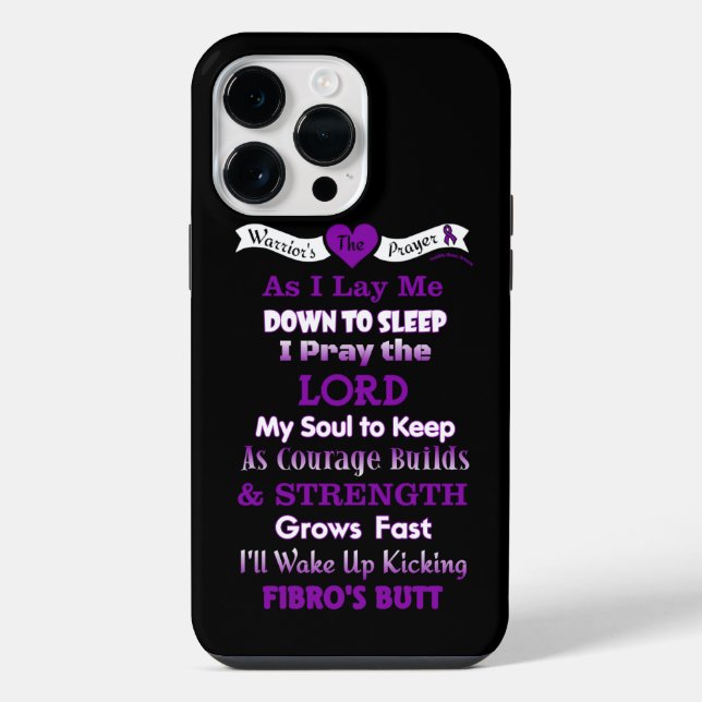 Warrior's Prayer...Fibro iPhone Case (Back)