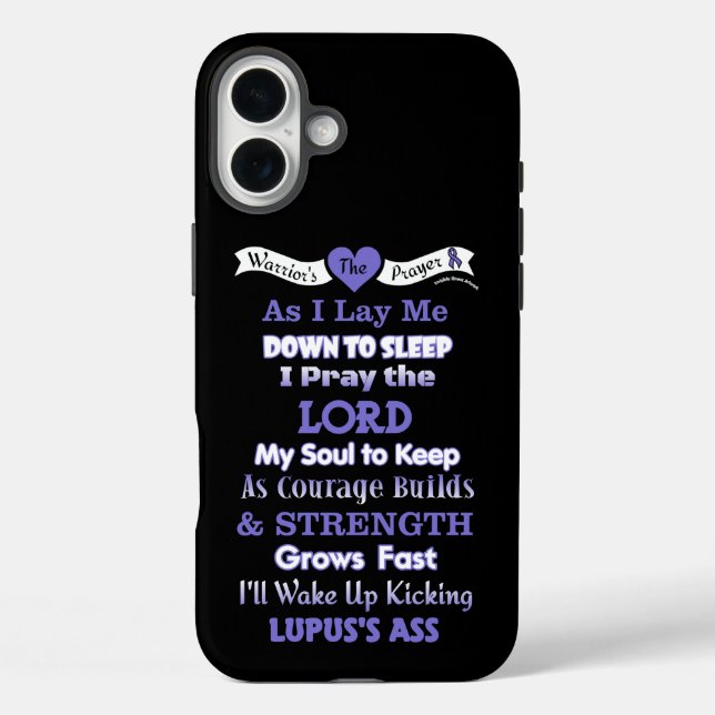 Warrior's Prayer...Lupus Case-Mate iPhone Case (Back)