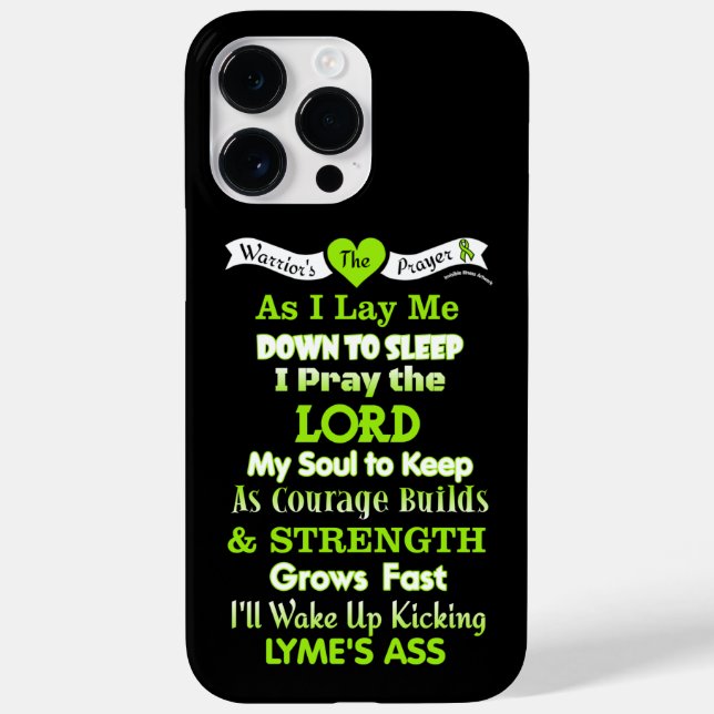 Warrior's Prayer...Lyme Case-Mate iPhone Case (Back)