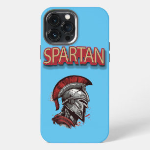 Warrior's Pride - Spartan Helmet with Red Plume iPhone 13 Pro Max Case