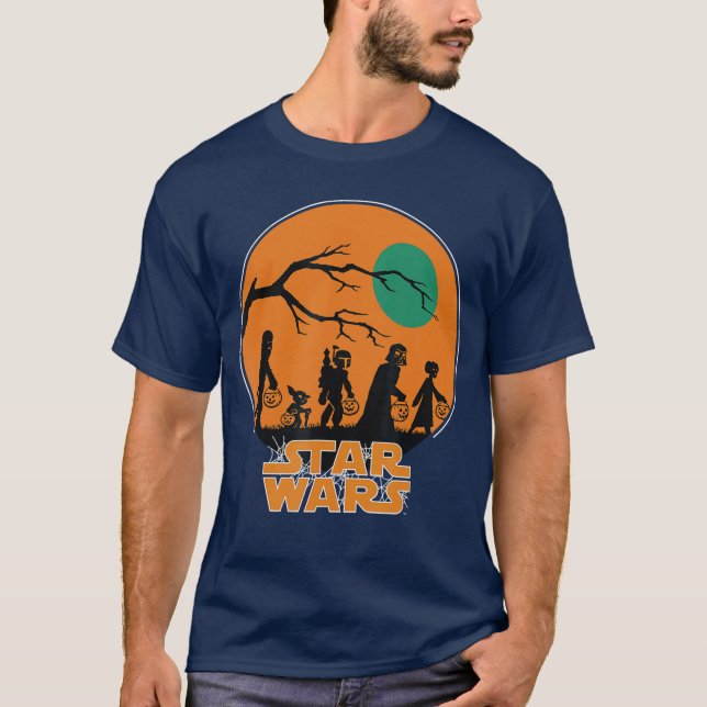 Wars Characters Trick Or Treat Halloween T-Shirt (Front)