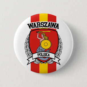 Warsaw 6 Cm Round Badge