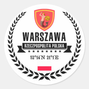 Warsaw Classic Round Sticker