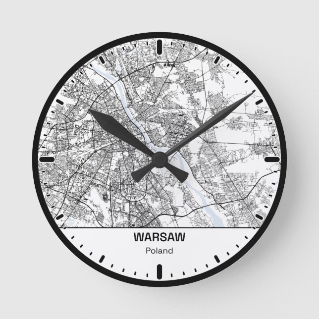 Warsaw Clock City Line Art (Front)