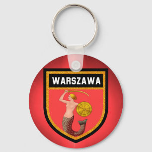 Warsaw  Flag Key Ring