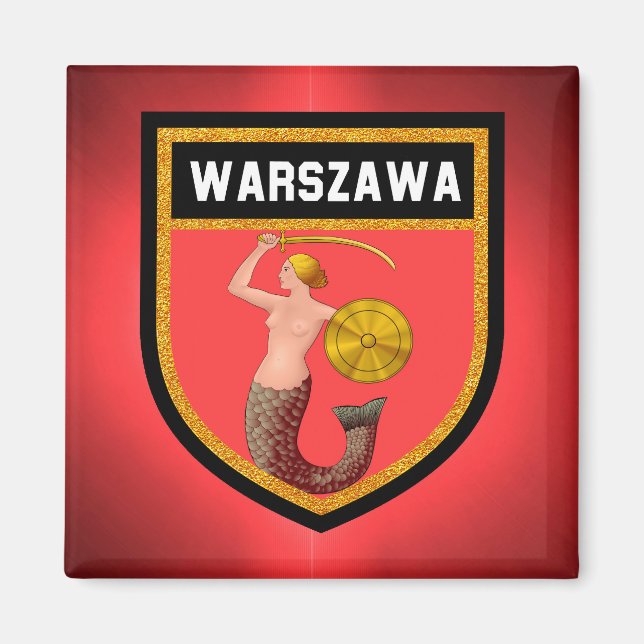 Warsaw Flag Magnet (Front)
