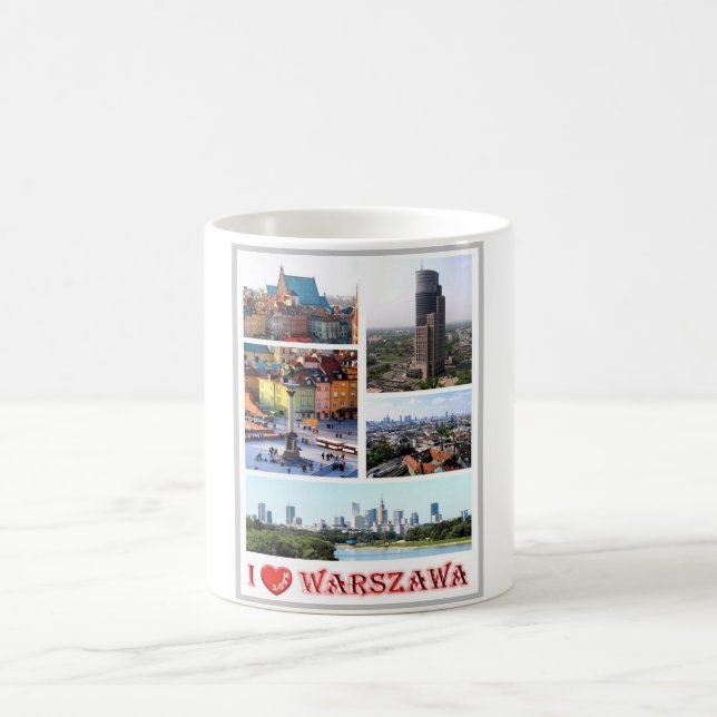 Warsaw - I Love - Coffee Mug (Center)