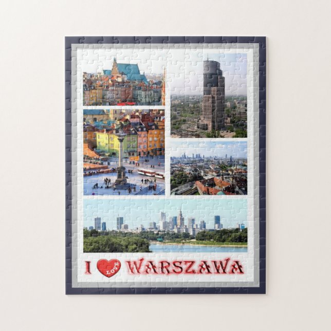 Warsaw - I Love - Jigsaw Puzzle (Vertical)
