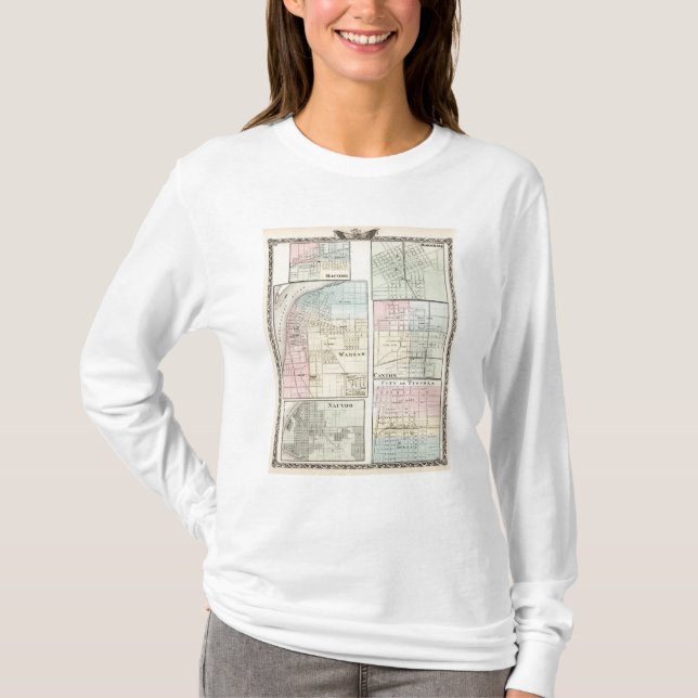 Warsaw, Macomb, Marshall, Canton T-Shirt (Front)