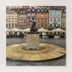 Warsaw Mermaid Poland Old Town Jigsaw Puzzle