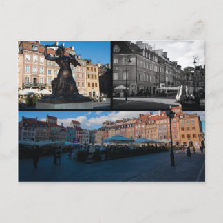 Warsaw Old Town Postcard