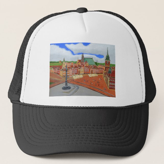 Warsaw-Old Town Trucker Hat (Front)