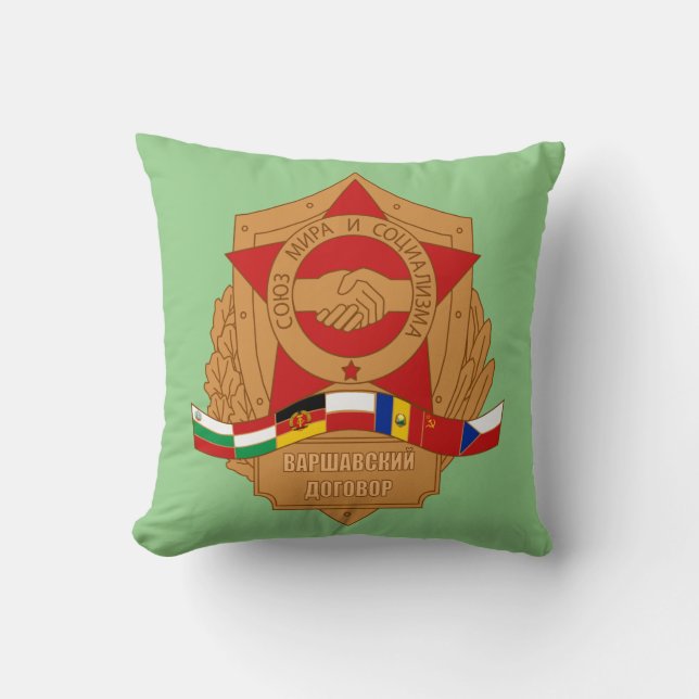 Warsaw Pact, Soviet Union, Socialist Eastern Bloc Cushion (Front)