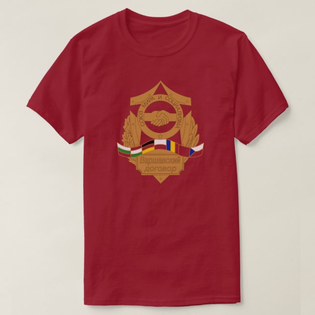 Warsaw Pact (UNION PEACE & SOCIALISM) T-Shirt (Design Front)