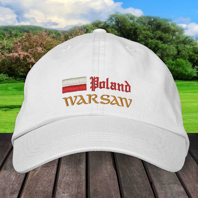 Warsaw & Poland fashion / Polish Flag Embroidered Hat (Creator Uploaded)