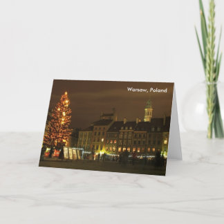 Warsaw, Poland Holiday Card