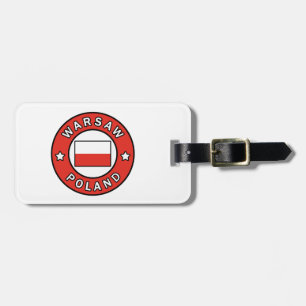Warsaw Poland Luggage Tag