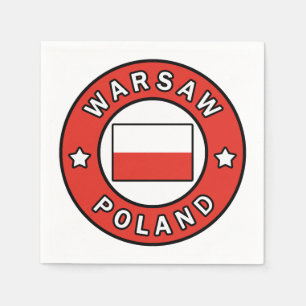 Warsaw Poland Napkin