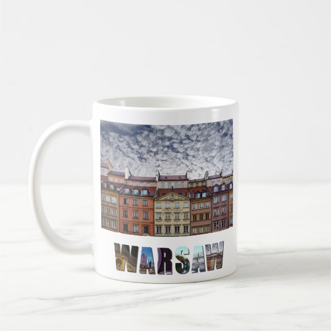 Warsaw Poland Old Town Travel Photo Coffee Mug (Left)