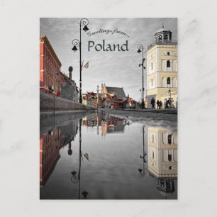 Warsaw Poland Postcard