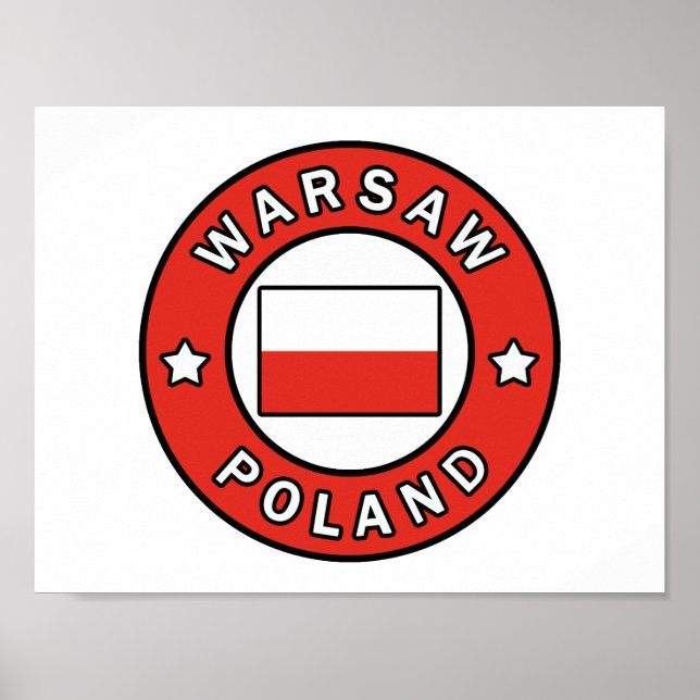 Warsaw Poland Poster (Front)