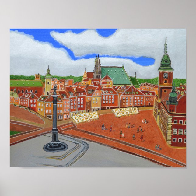 Warsaw, Poland Poster (Front)