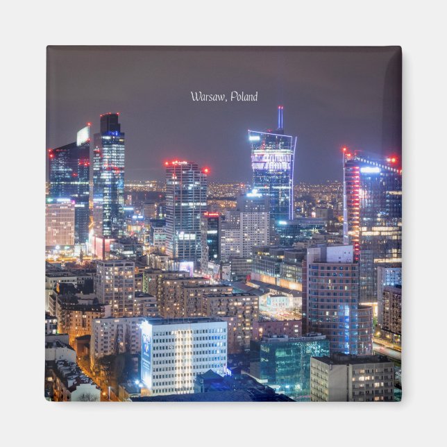 Warsaw, Poland skyline, Magnet (Front)