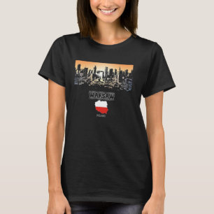 warsaw poland Skyline Vacation Souvenir city T-Shirt