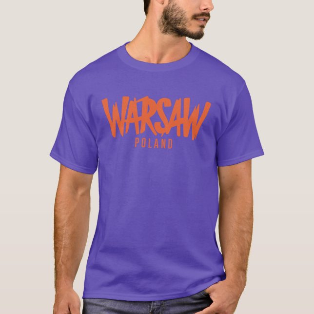 Warsaw Poland Souvenir family T-Shirt (Front)