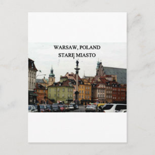 WARSAW POLAND STARE MIASTO OLD TOWN POSTCARD