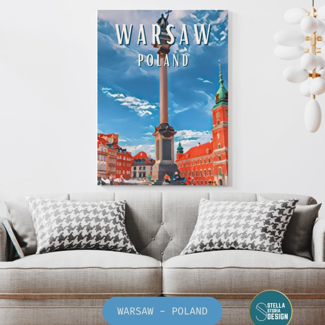 Warsaw, the rising star of Eastern Europe Poster (Varsovie : Histoire vibrante et avenir prometteur.)