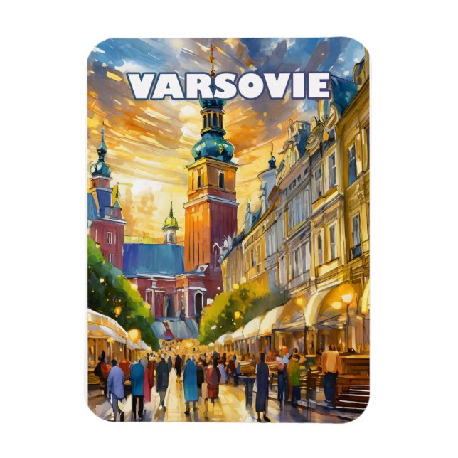 Warsaw, where art and culture abound magnet (Vertical)