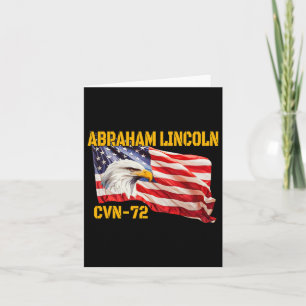 Warship Abraham Lincoln Cvn-72 Aircraft Carrier Ve Card