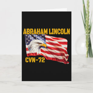 Warship Abraham Lincoln Cvn-72 Aircraft Carrier Ve Card