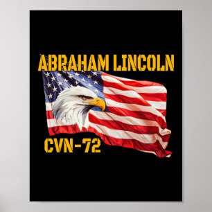 Warship Abraham Lincoln Cvn-72 Aircraft Carrier Ve Poster